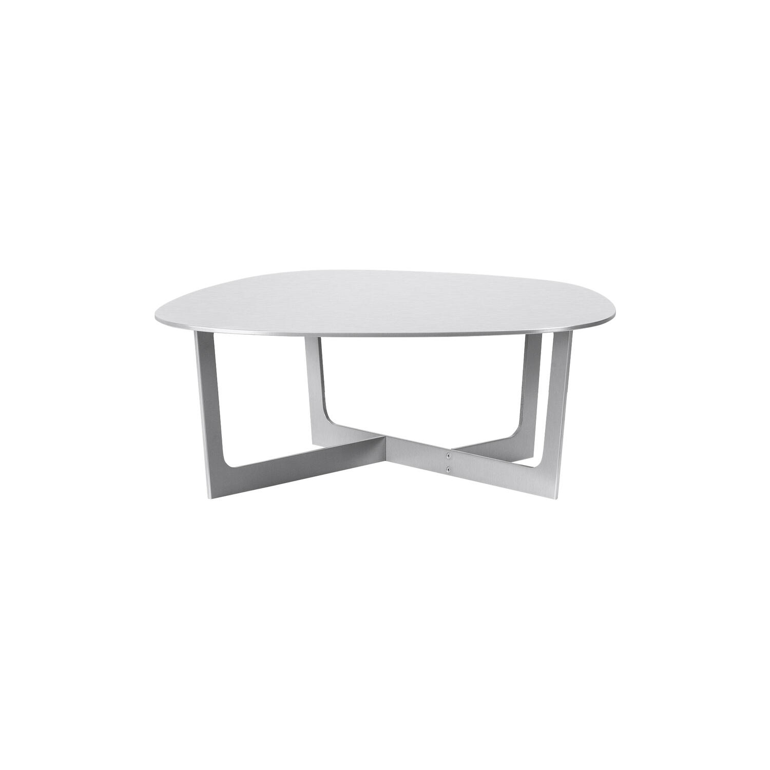 Insula sofabord, børstet aluminium
