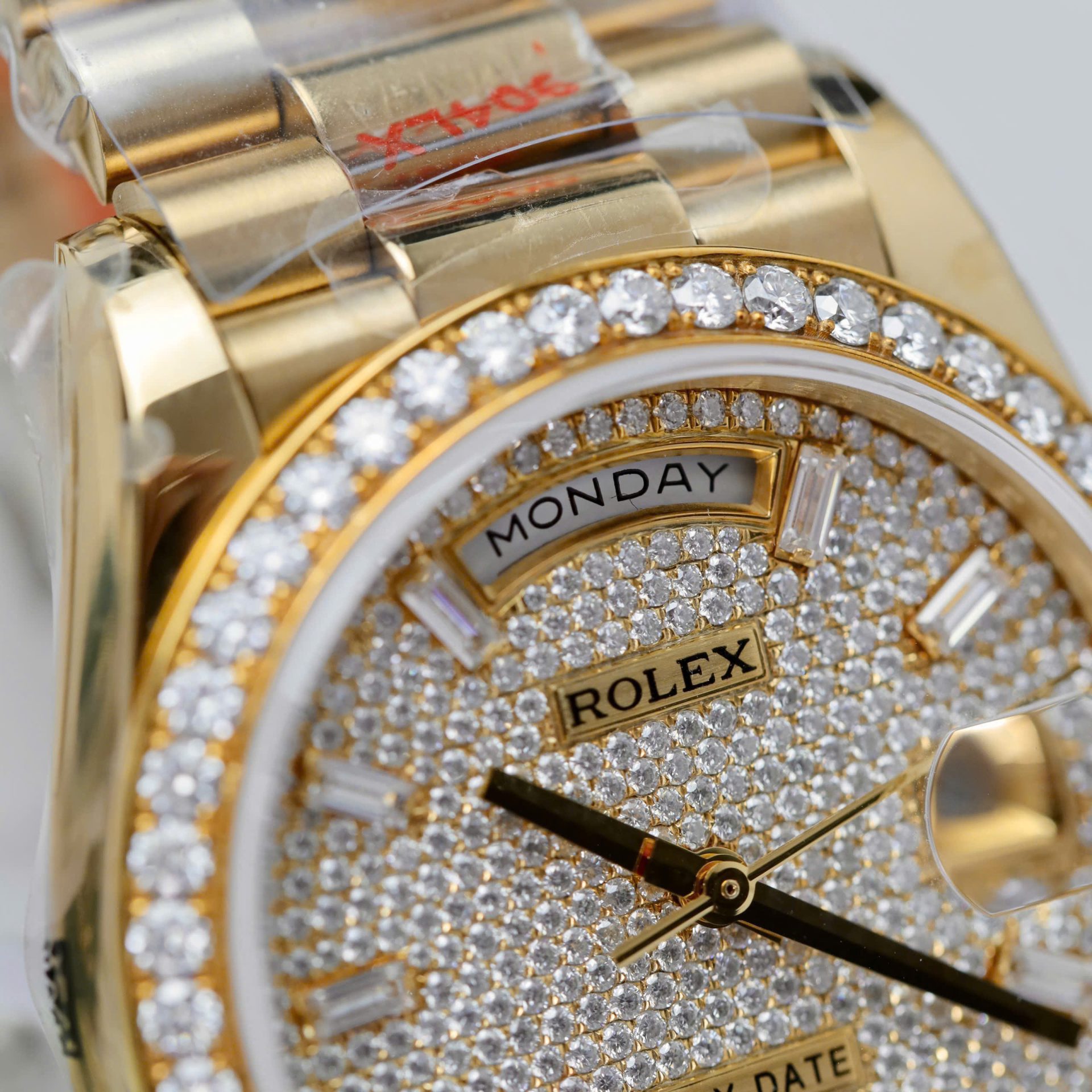 Rolex Day-Date YG Plated Diamond Dial 36mm Super Clone