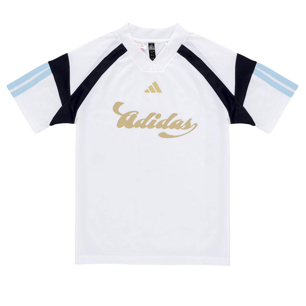 adidas - House Of Tiro All Over Print T-Shirt - White / Blue