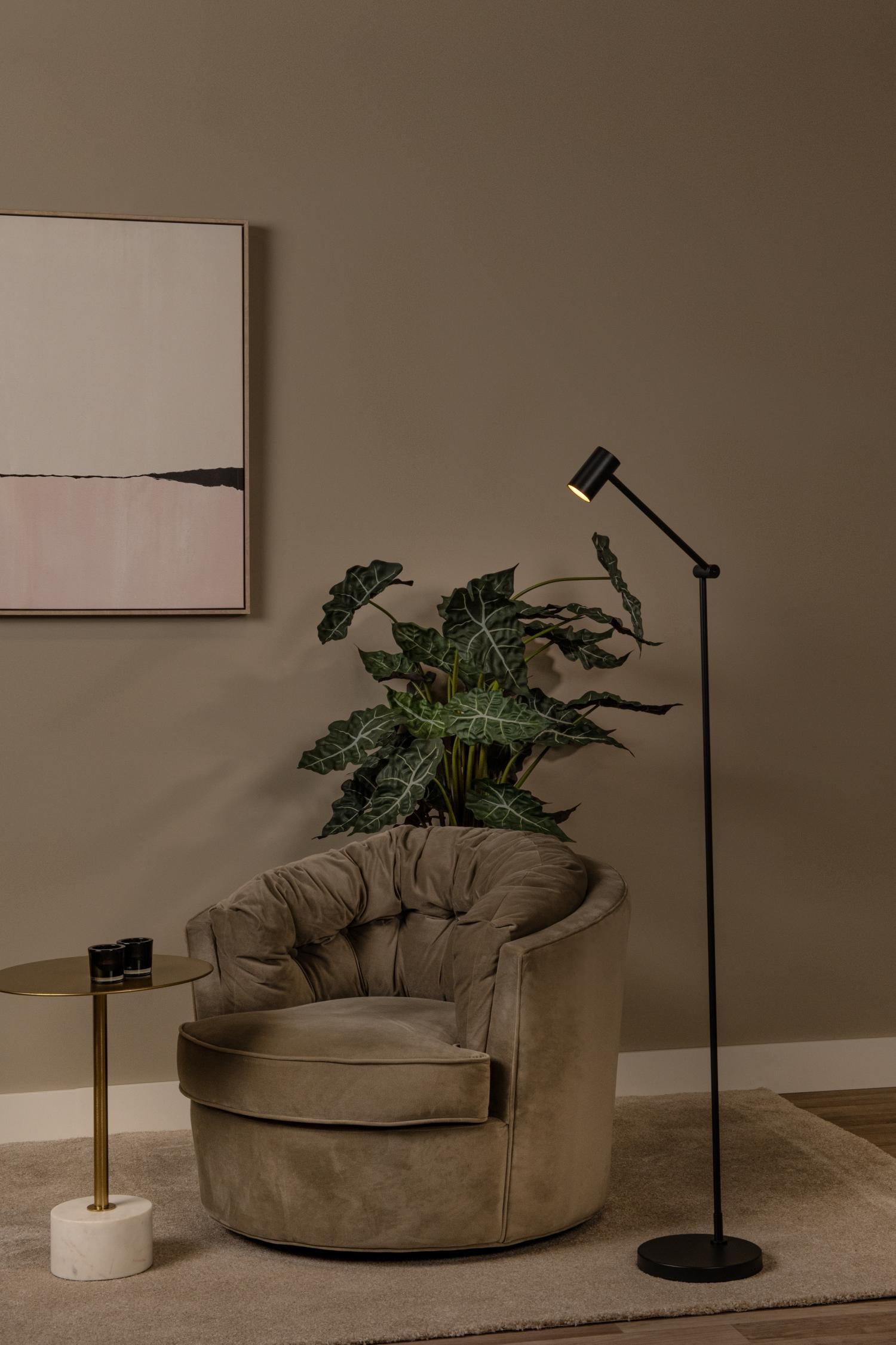 Lucide vloerlamp TIPIK - Geïntegreerde LED - Zwart