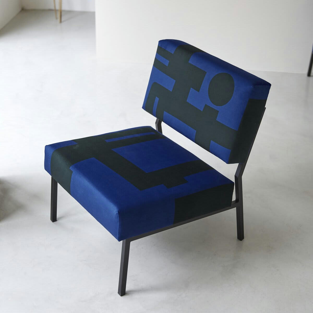 BARBICAN - Fauteuil français bleu