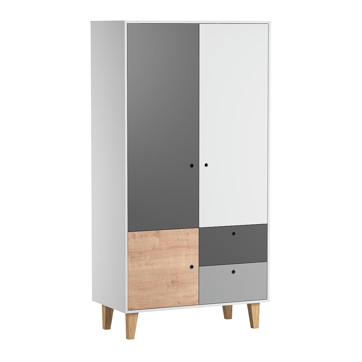 CONCEPT - Armoire 2 portes naturel