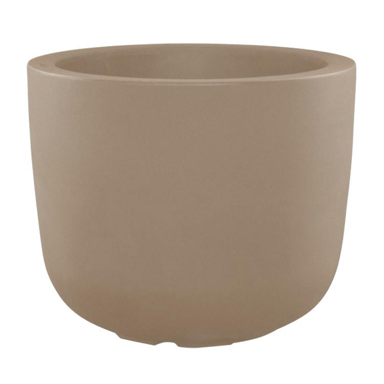 CUP - Pot à fleur en résine recyclable gris tourterelle D48cm