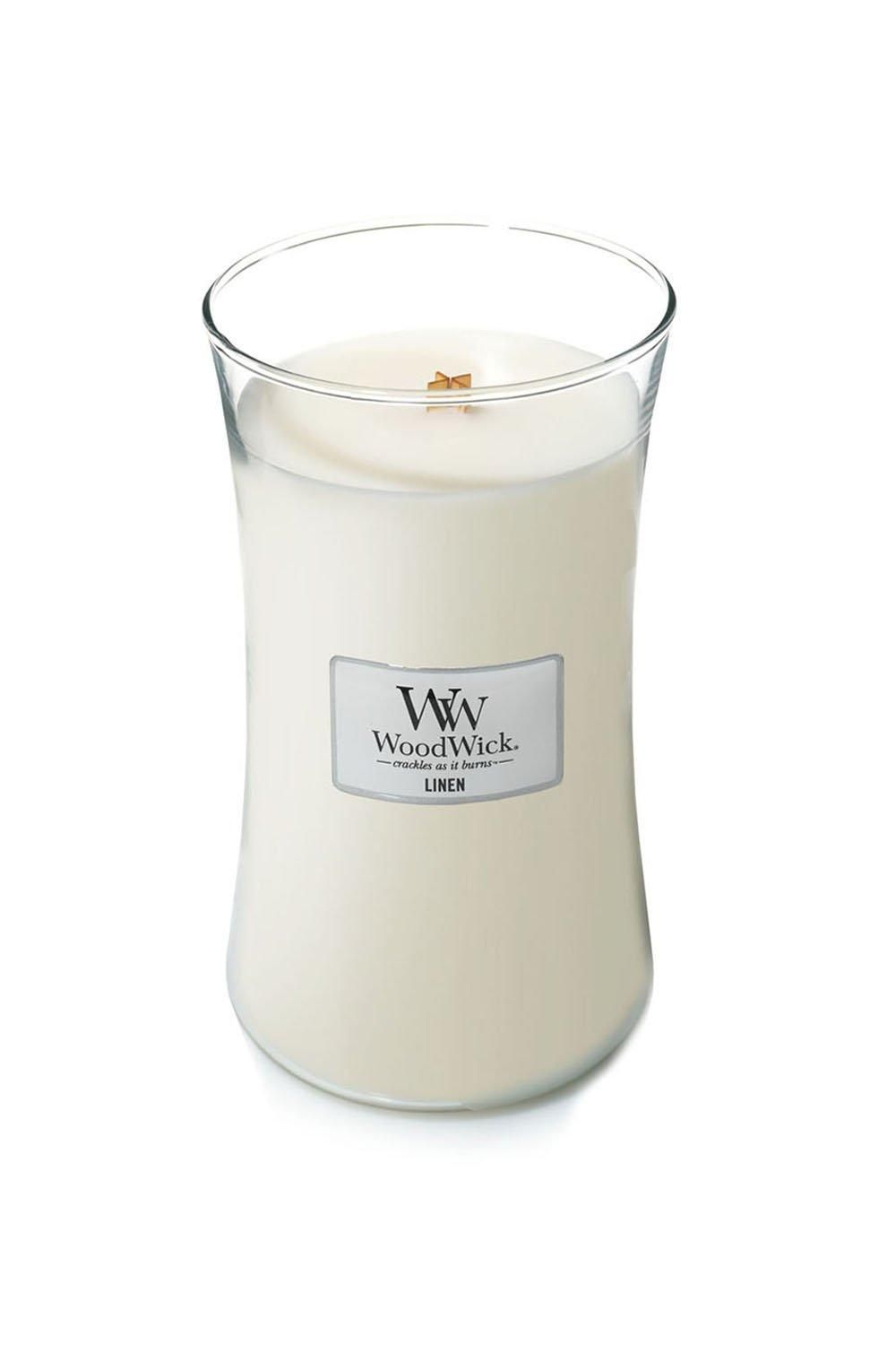 Woodwick Linen Spa Large Candle
