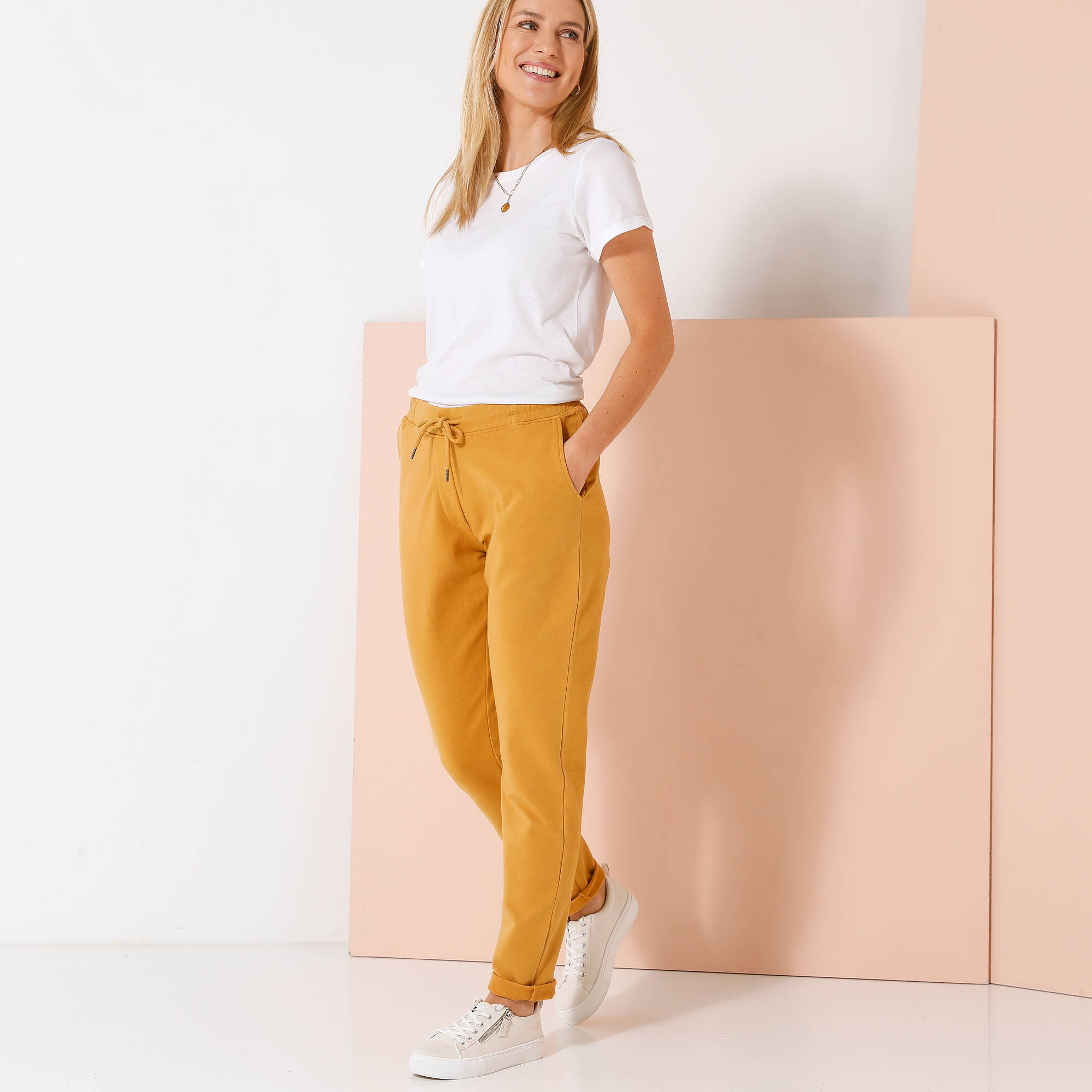 Pantalon jogpant ceinture élastiquée molleton