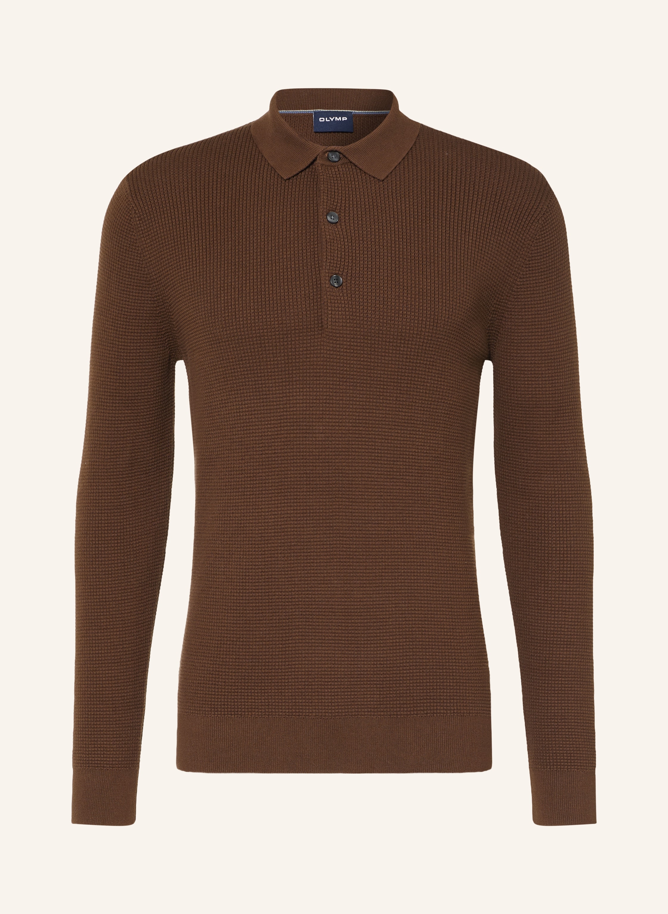 OLYMP Strick-Poloshirt