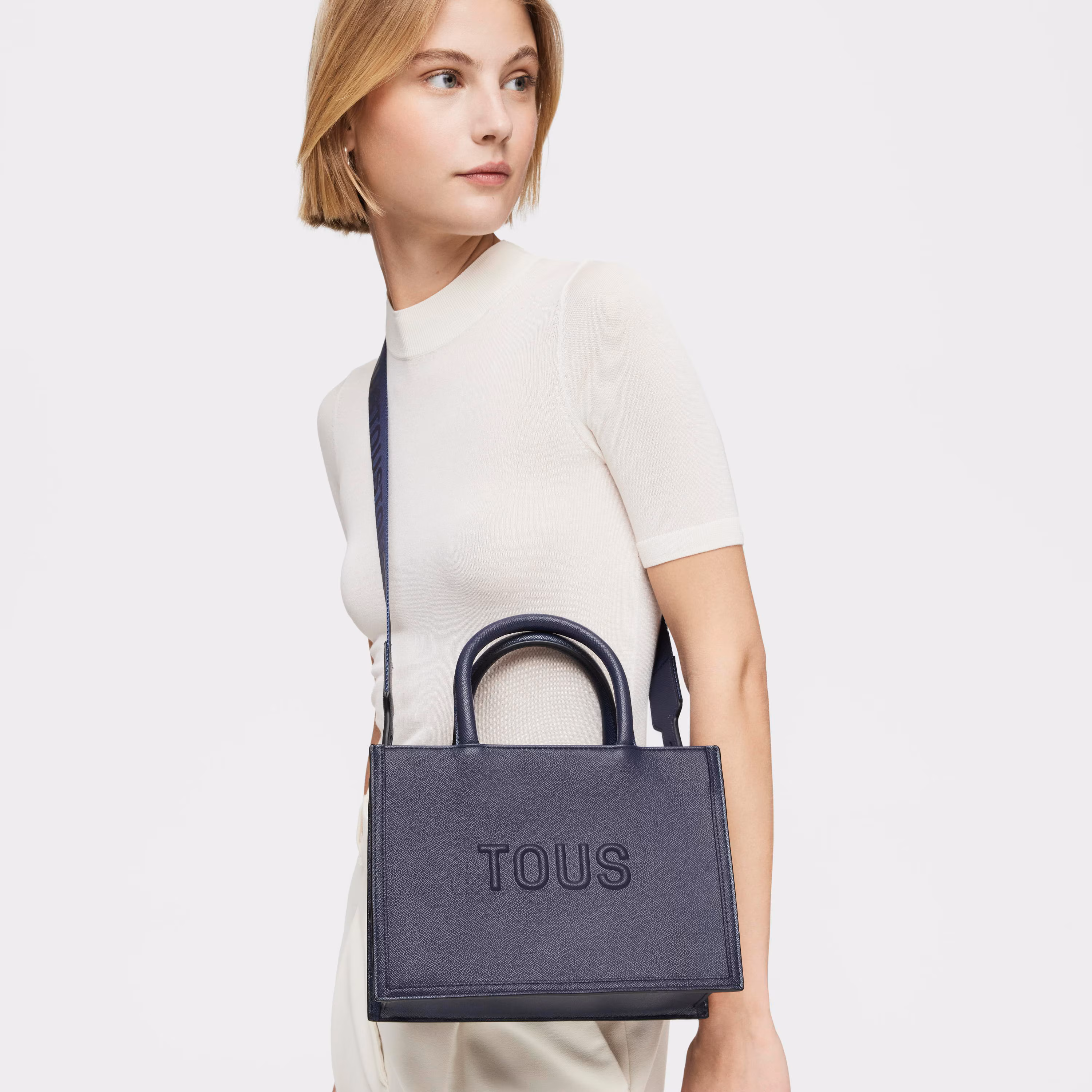 Shopper mediano Amaya azul marino TOUS Brenda