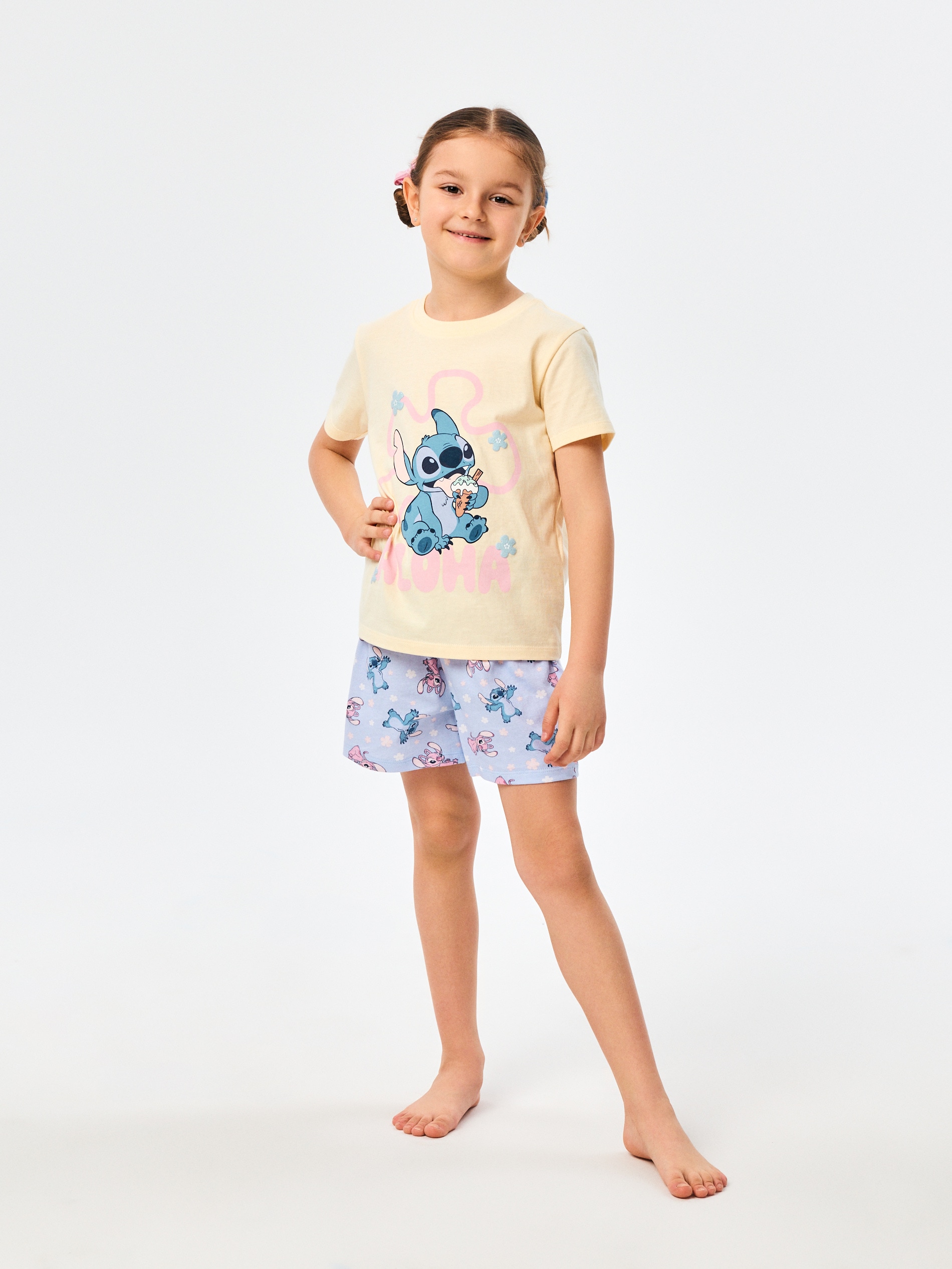 Bawełniana piżama dwuczęściowa Stitch