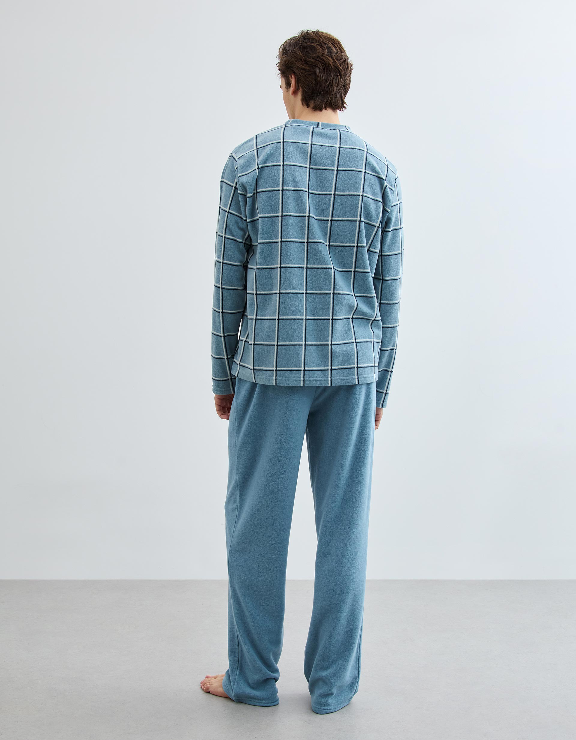 Pijama Polar, Homem, Azul Claro