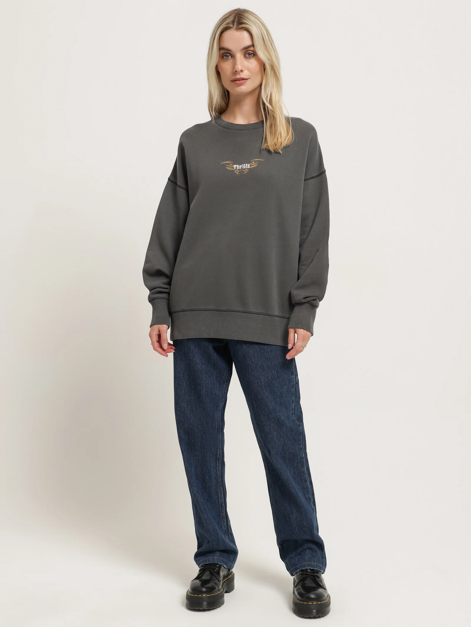 Thrills Golden Wings Slouch Crew
