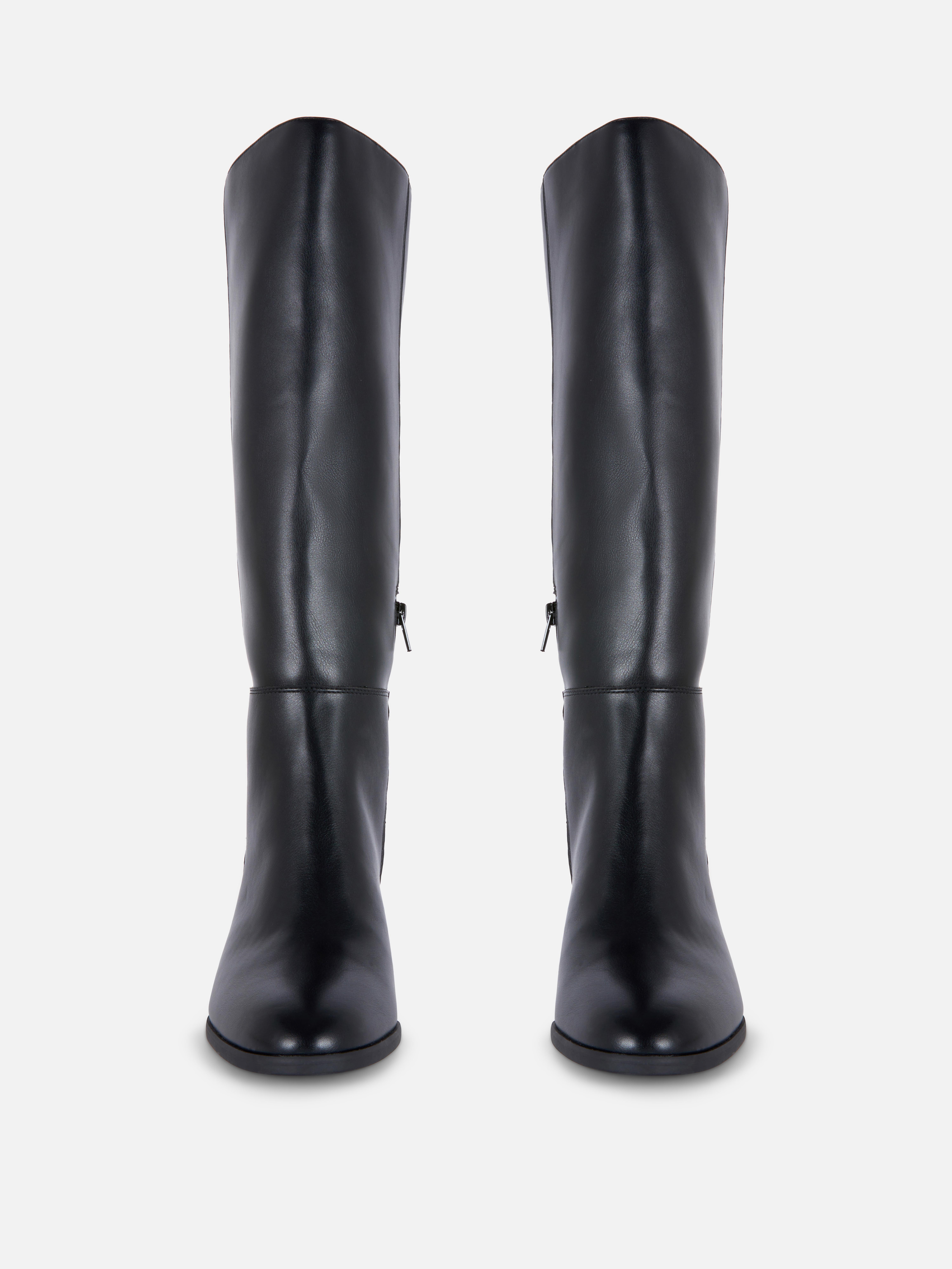 Buckle Detail Knee High Boots