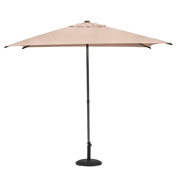 Parasol droit carré Soya blé 2,5 x 2,5 m - Hespéride