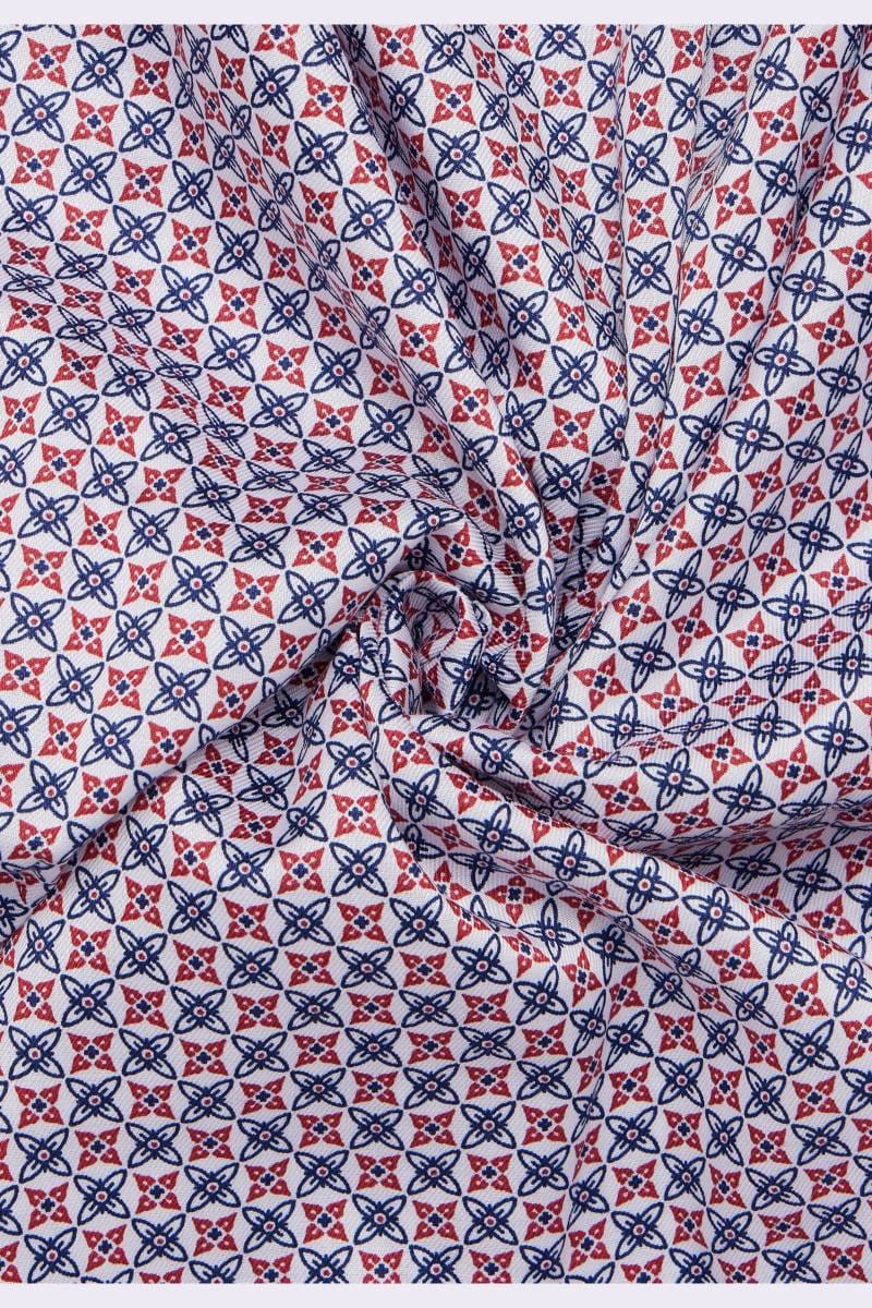 ETERNA Performance Slim Fit Tencel Hemd rot, Bedruckt