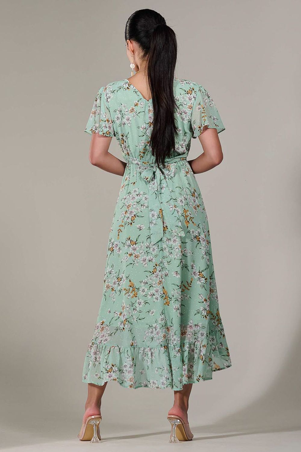 Jolie Moi Petite High-Low Midaxi Dress