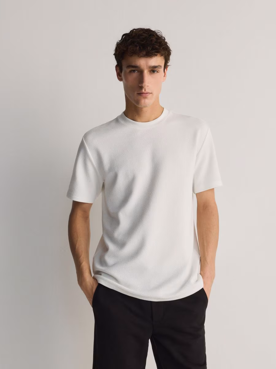 Comfort Fit T-Shirt With Viscose Blend