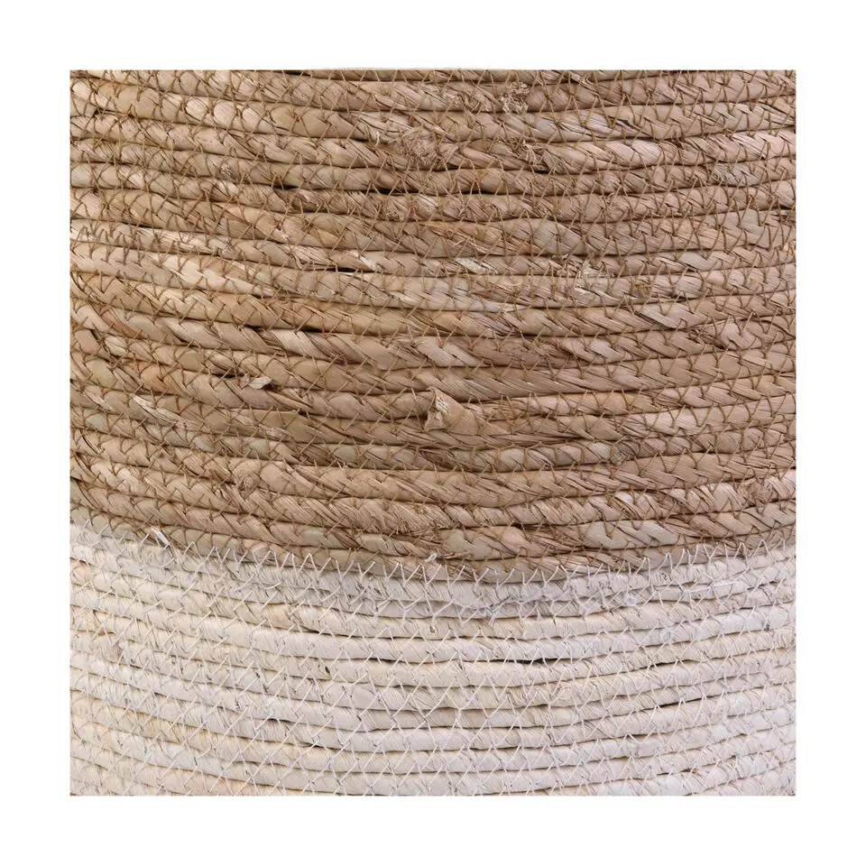 Home Deco Factory Bijzet poef Mirage - Ibiza/boho - MDF - 35x41cm