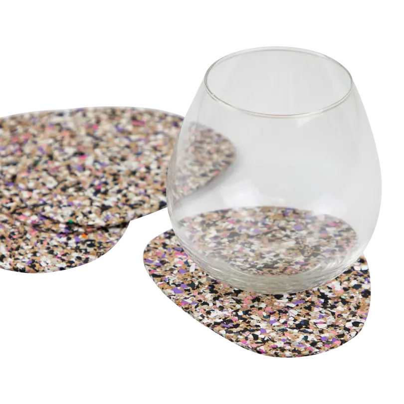 Glasuntersetzer 4er-Set Cork