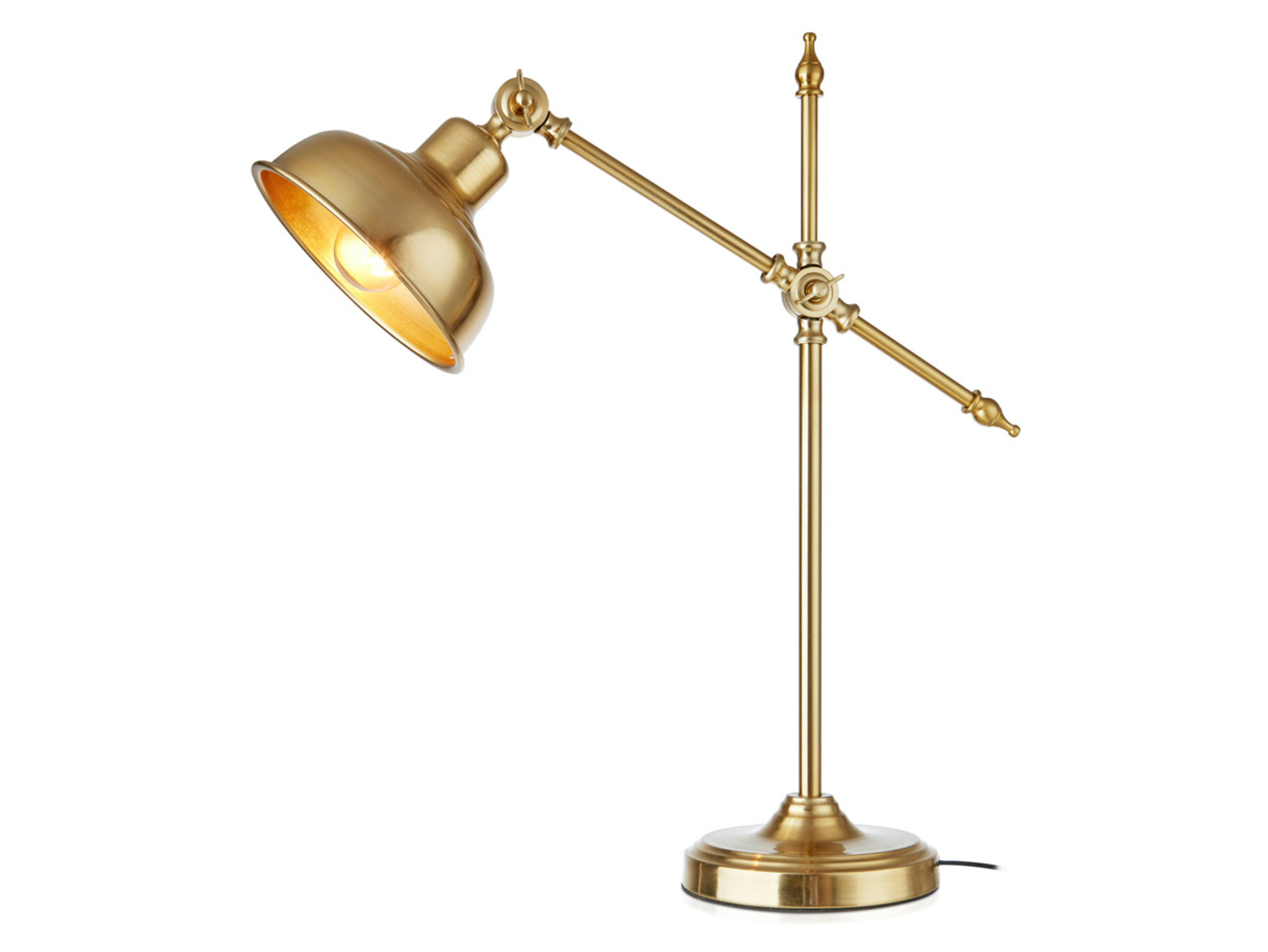 Lampa stołowa Grimstad metalowa złota