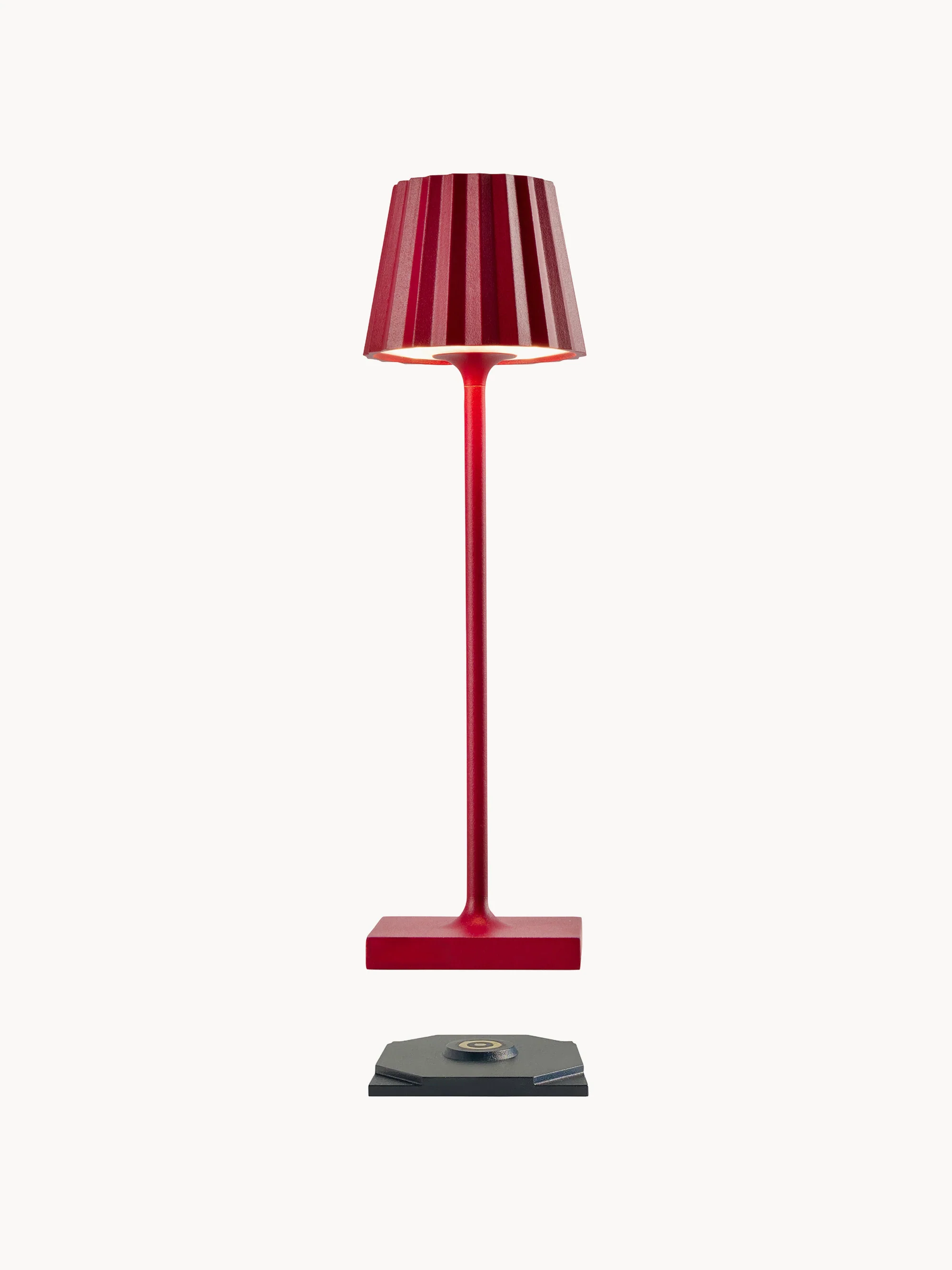Mobile LED-Außentischlampe Troll Nano RC, dimmbar