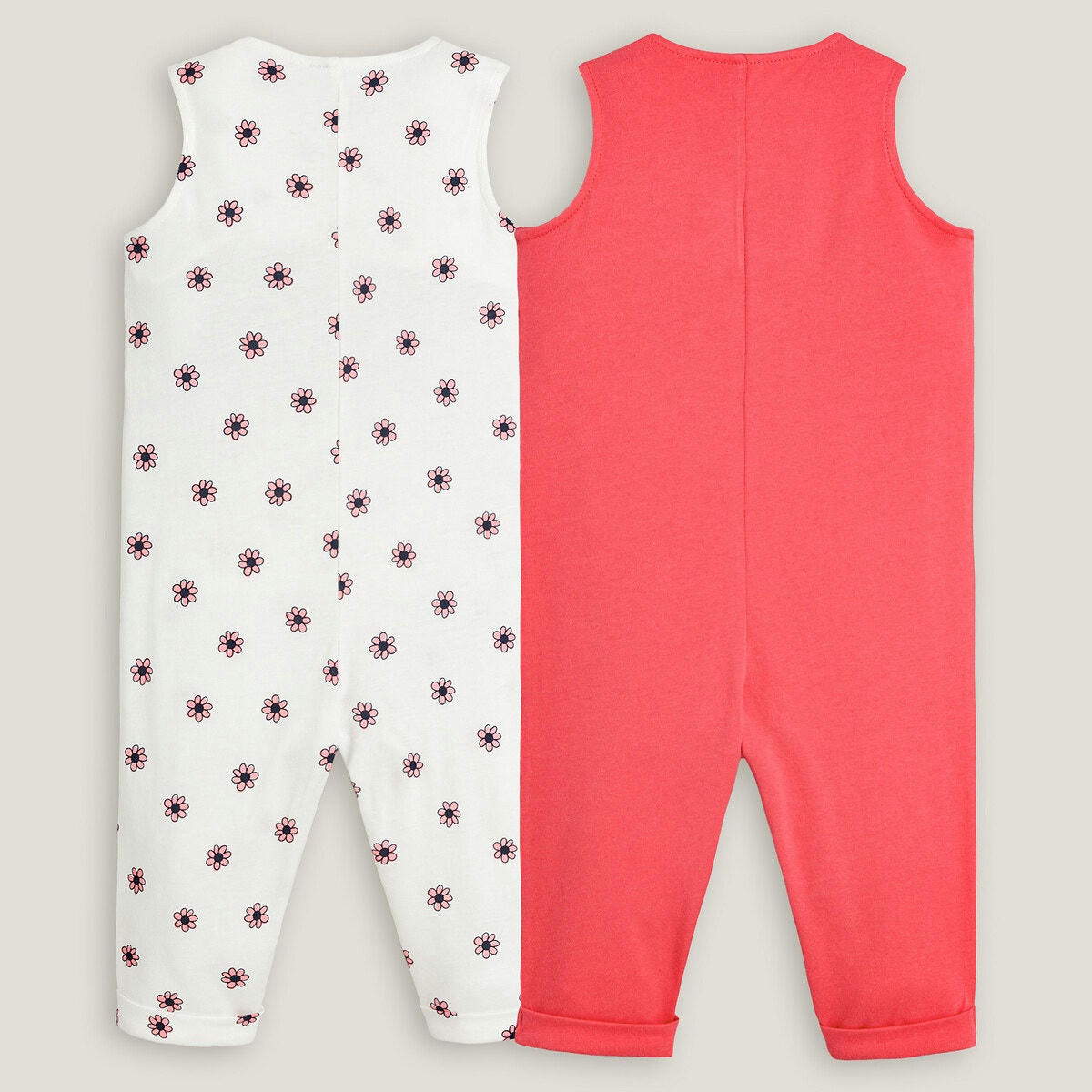 Lot de 2 combinaisons sans manches, coton bio