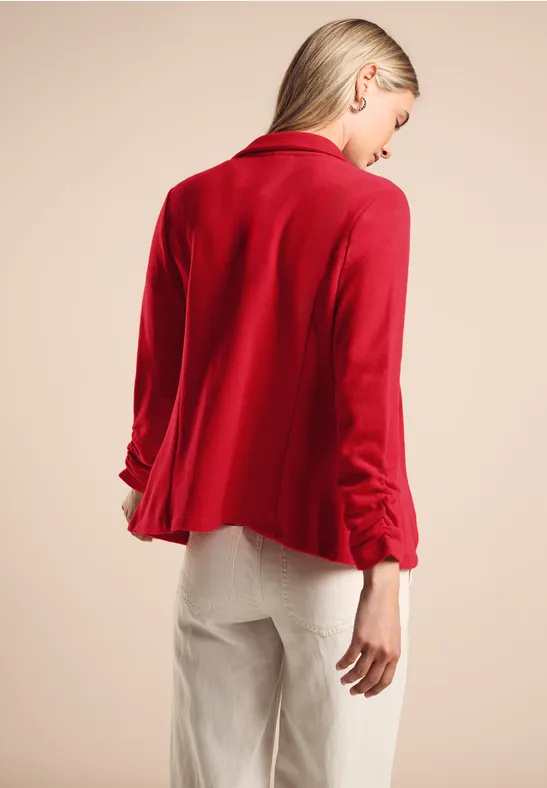 Basic Blazer mit Raffungen