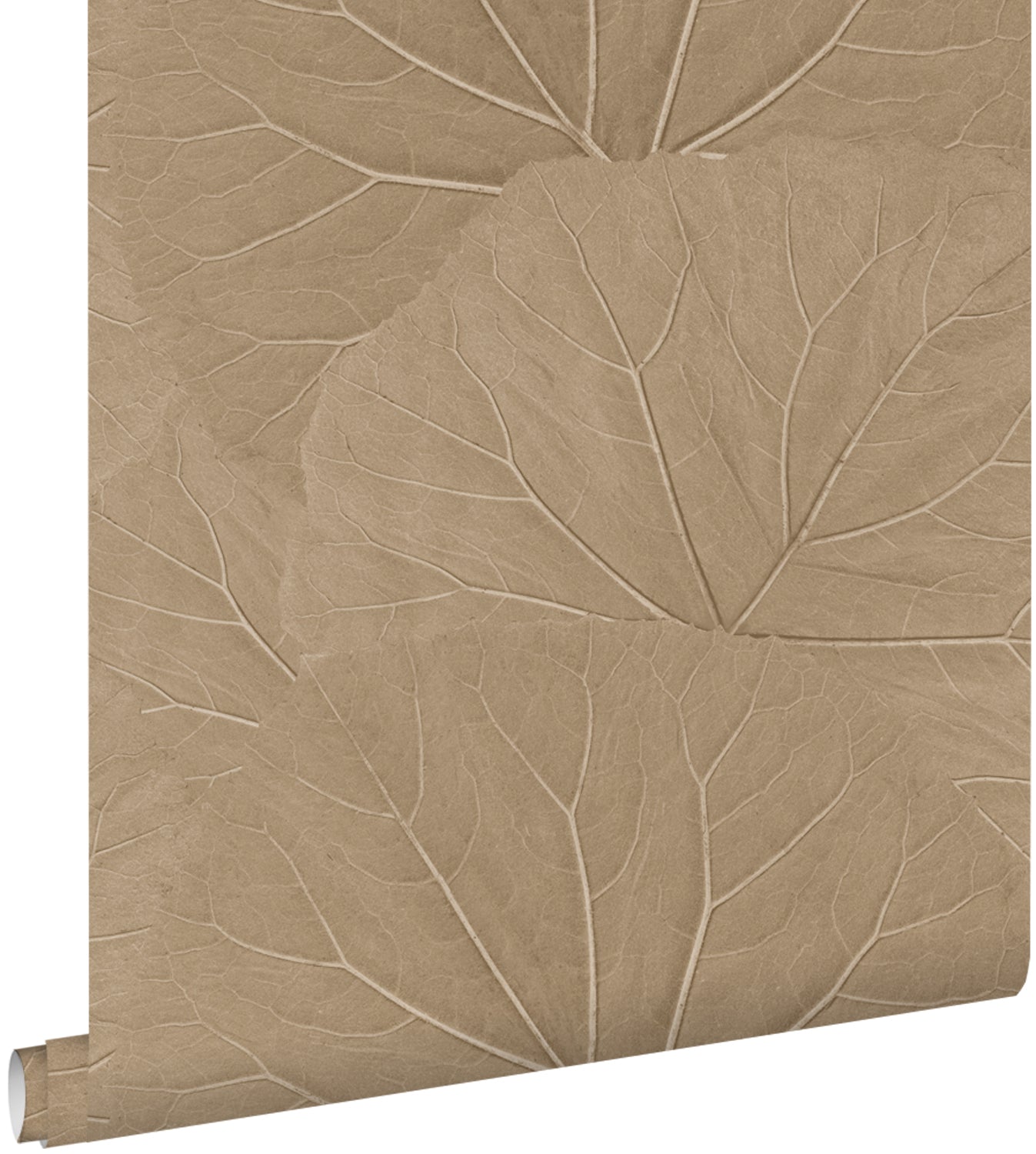ESTAhome behang bladeren zand beige - 53 cm x 10.05 m - 139917