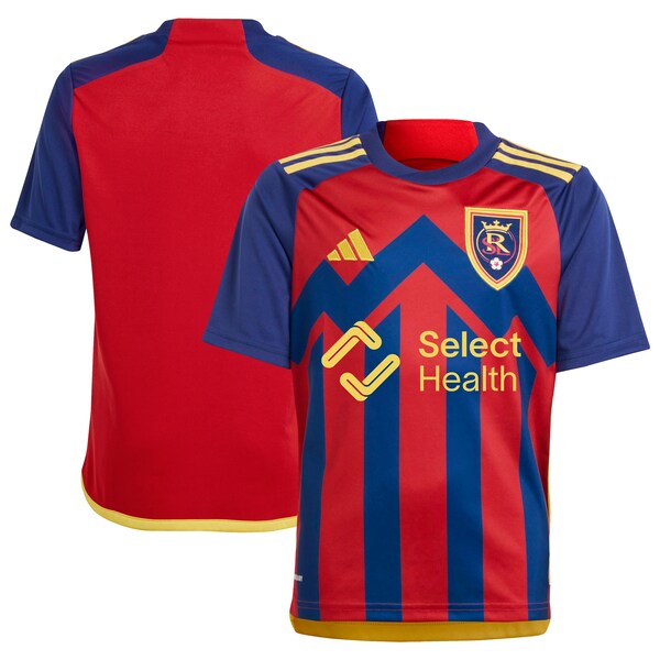 Real Salt Lake adidas Youth 2024 Peak Utah Replica Jersey – Red