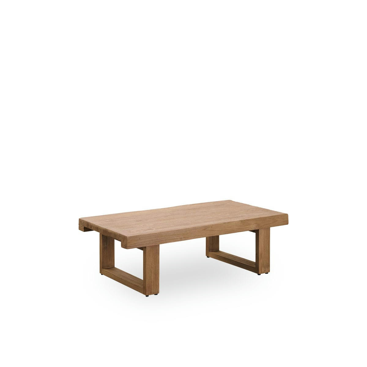 ALEXANDER - Table basse rectangulaire en teck rustique