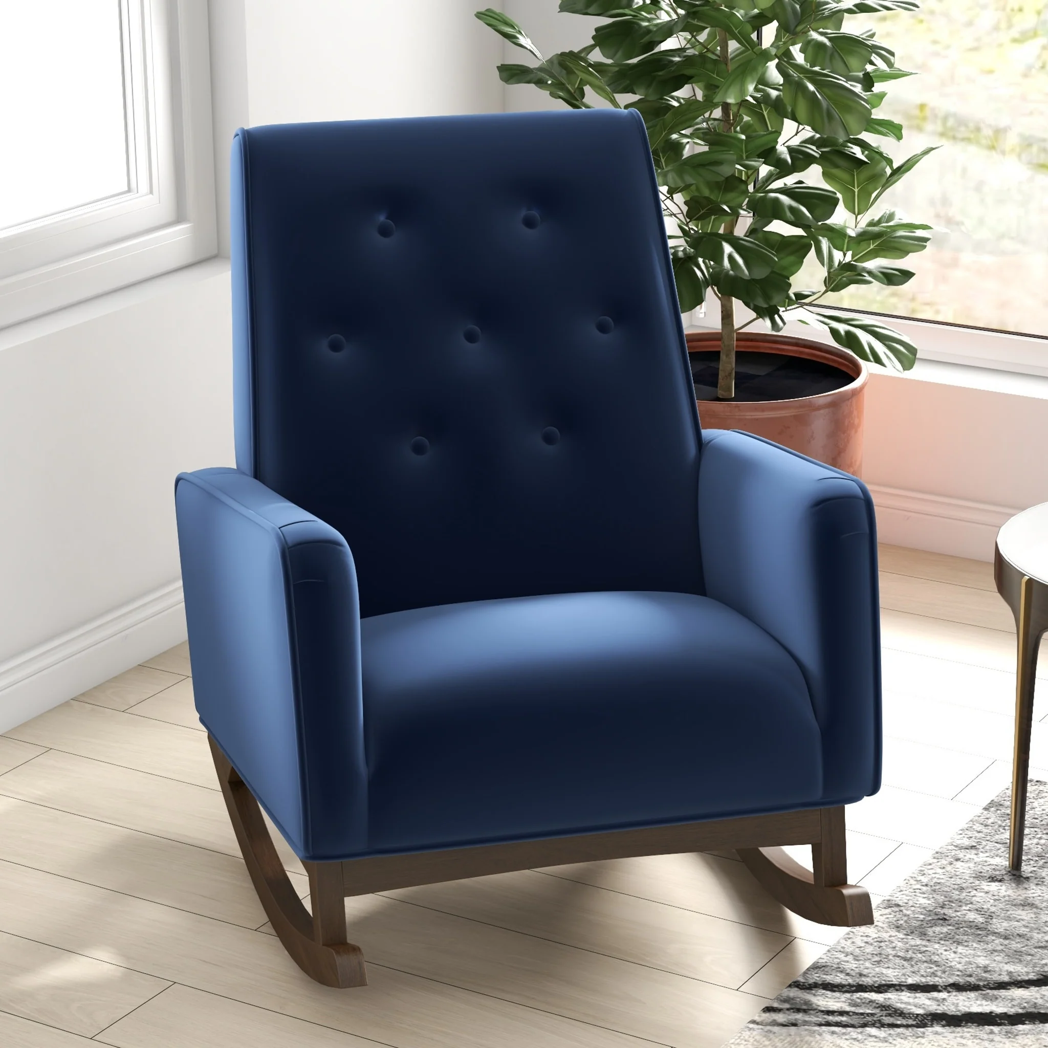 Westham Modern Indoor Nursery Rocking Armchair for Bedroom and Livingroom