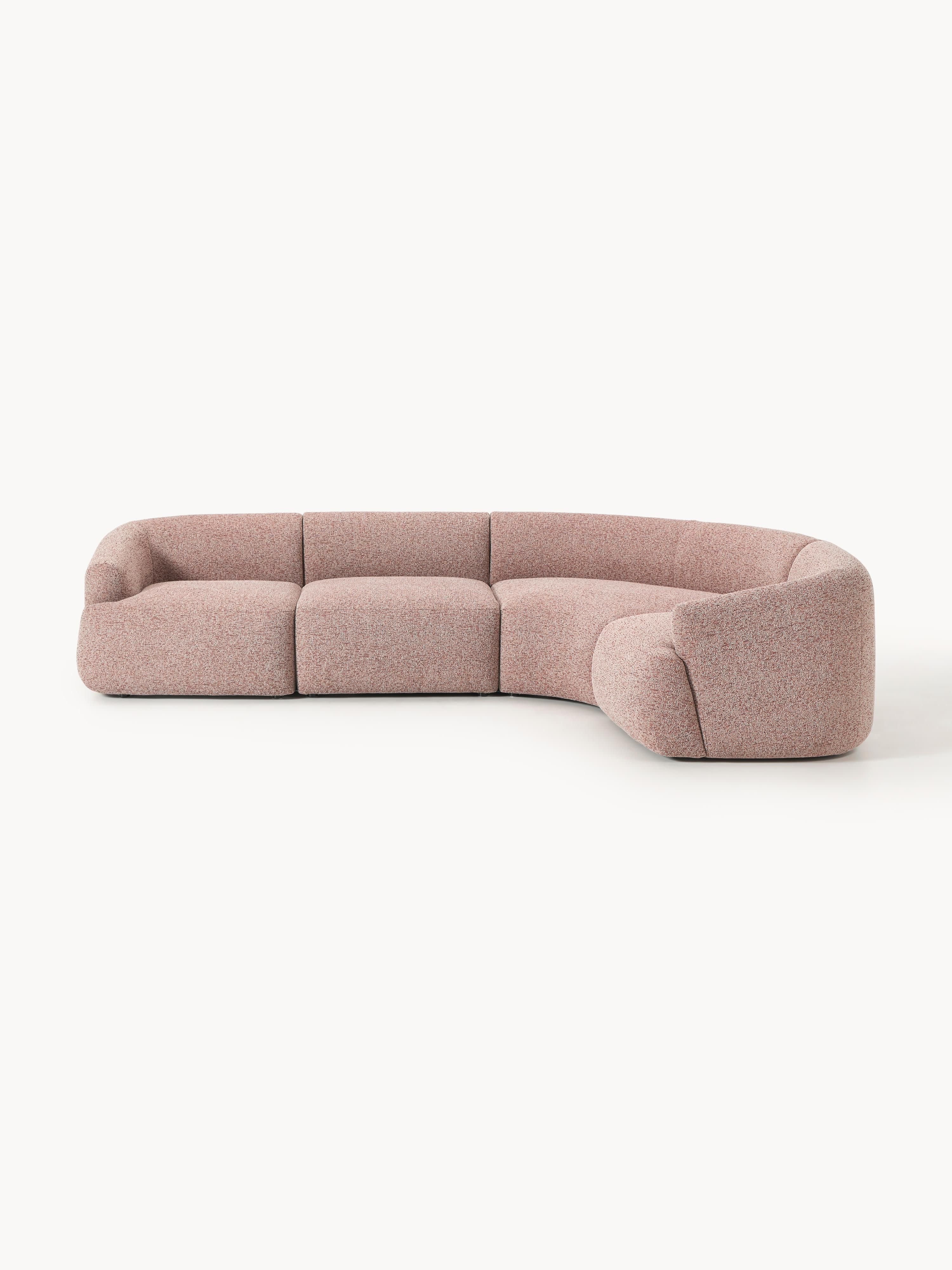 Modulares Bouclé-Ecksofa Sofia (4-Sitzer)