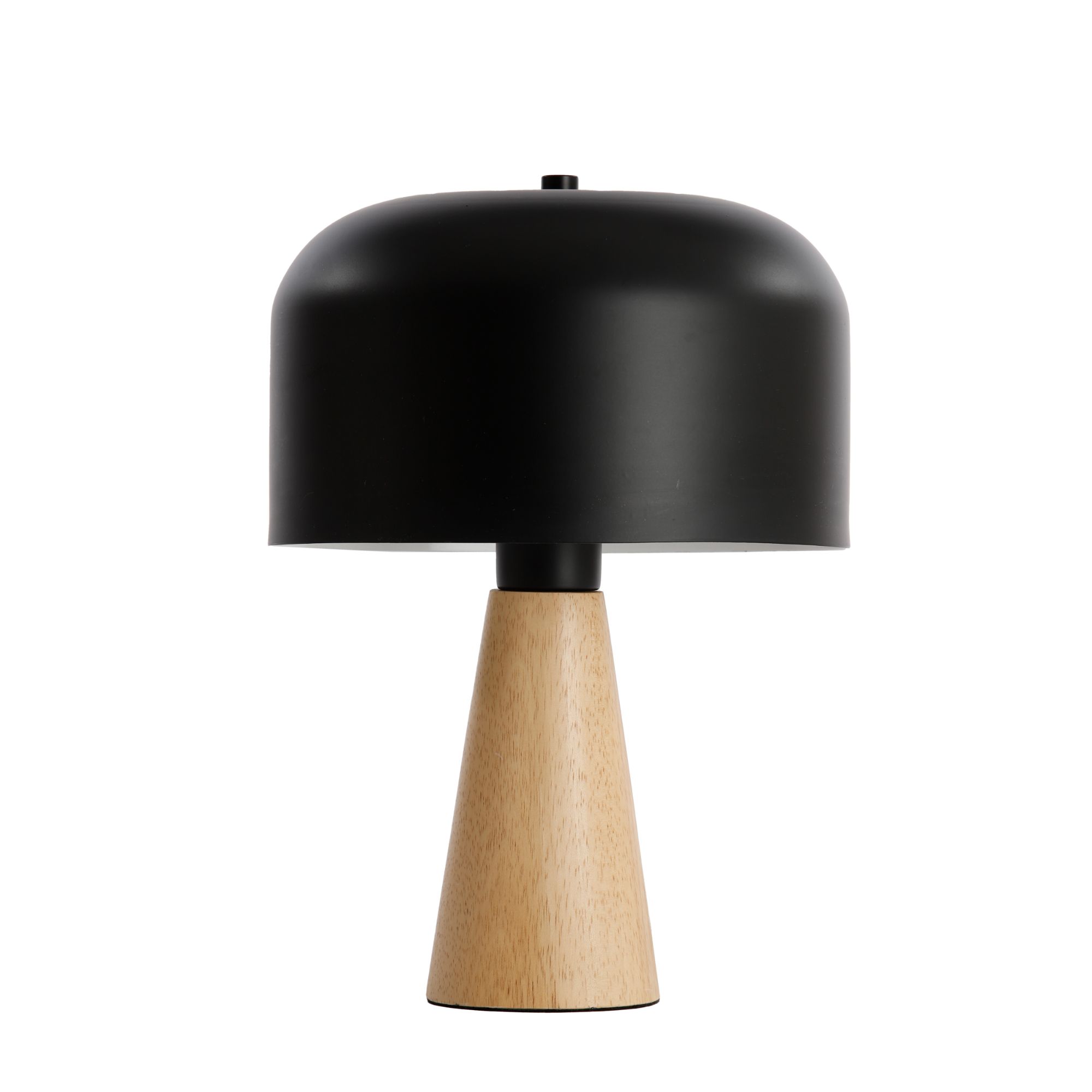 Luqaza tafellamp Aimo - zwart - Ø25cm