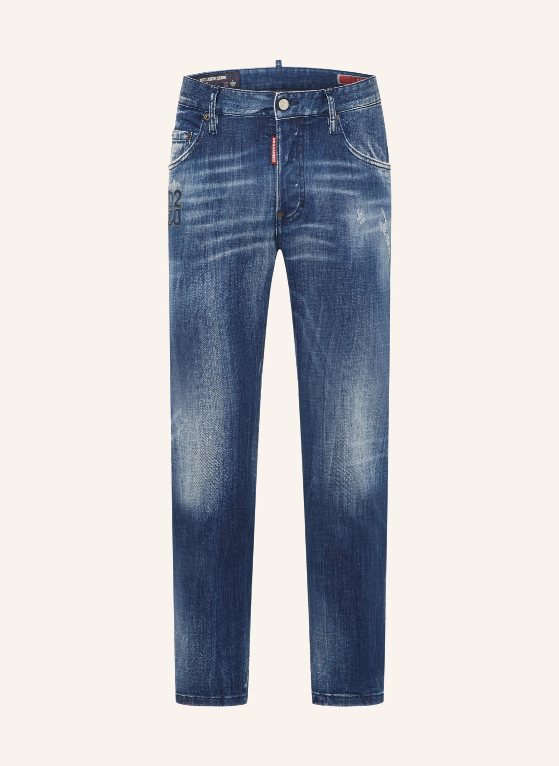 DSQUARED2 Destroyed Jeans SKATER JEAN Extra Slim Fit