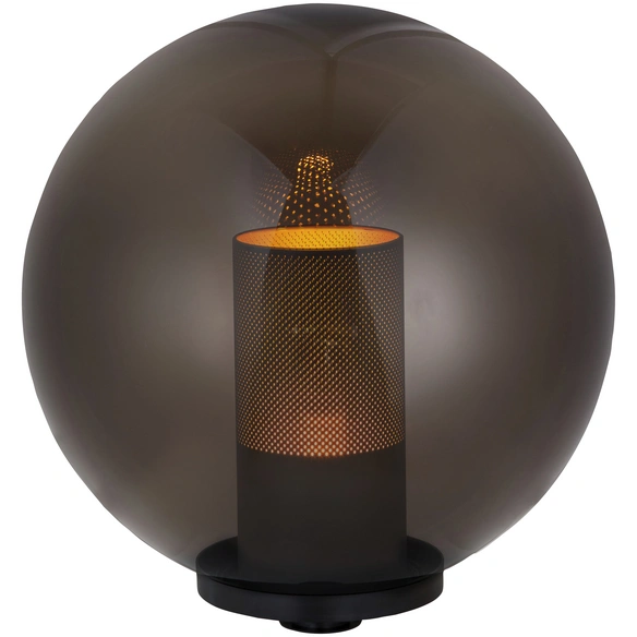 LED-Kugelleuchte »Runa«, E27, 3 W, 1600 K, rauchgrau, Flammeneffekt