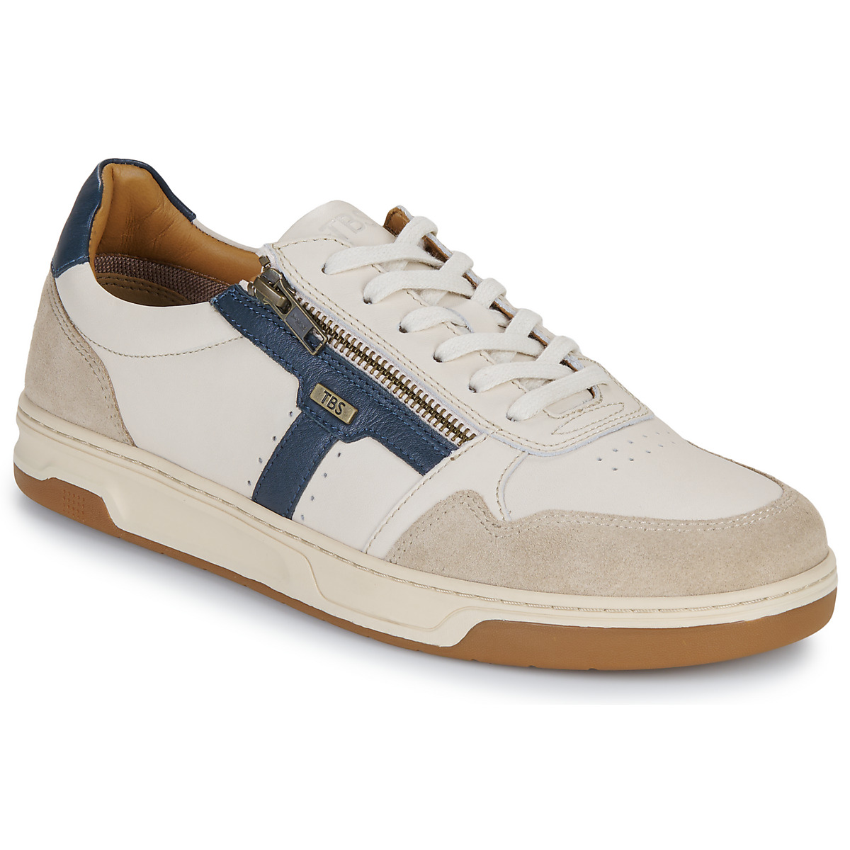 TBS - THEOZIP - Beige / Marine