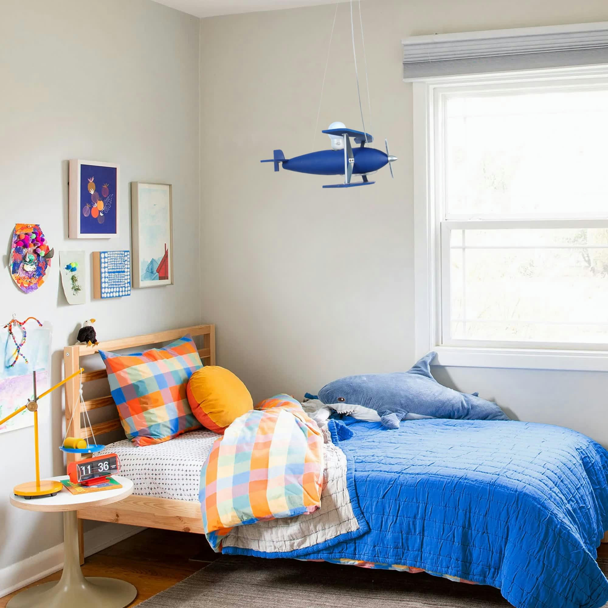 AVION - Suspension bois bleu