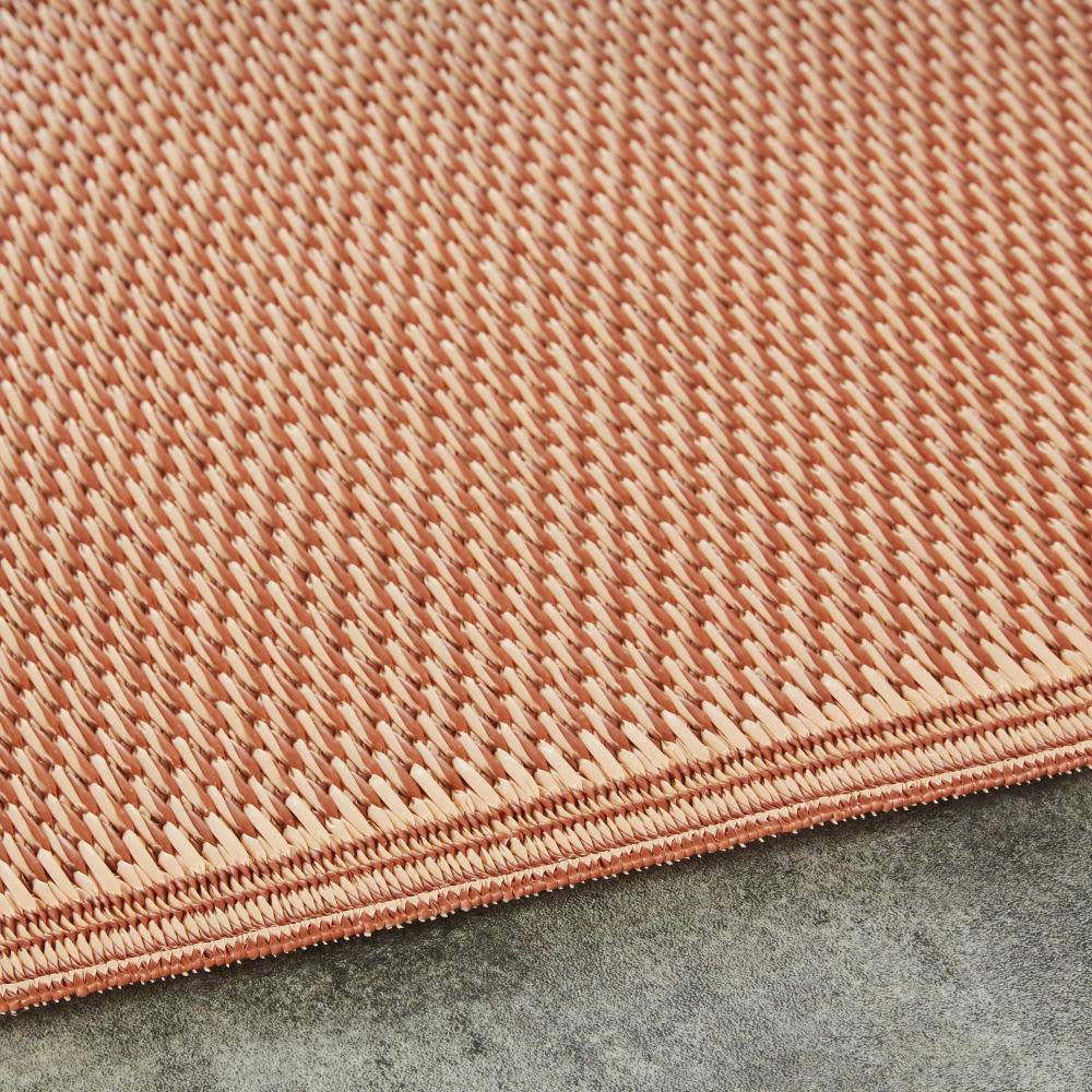 ALTA - Tapis en polypropylène imprimé rose et terracotta 180x180