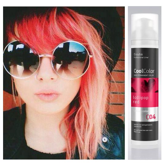 Erayba CoolColor Semi-Permanent Hair Dye 100ml - Red