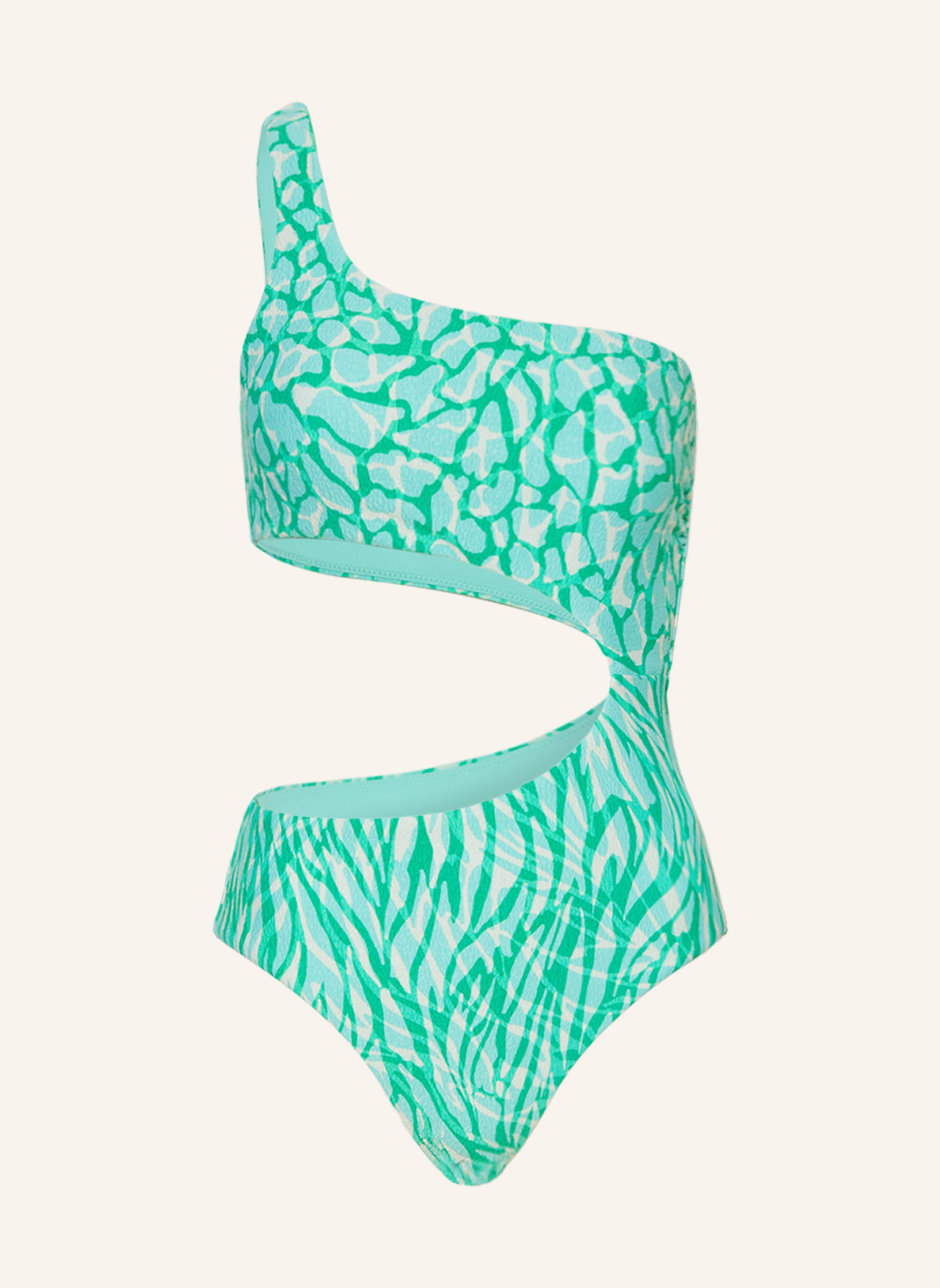 SEAFOLLY One-Shoulder-Badeanzug ANIMAL INSTINCT