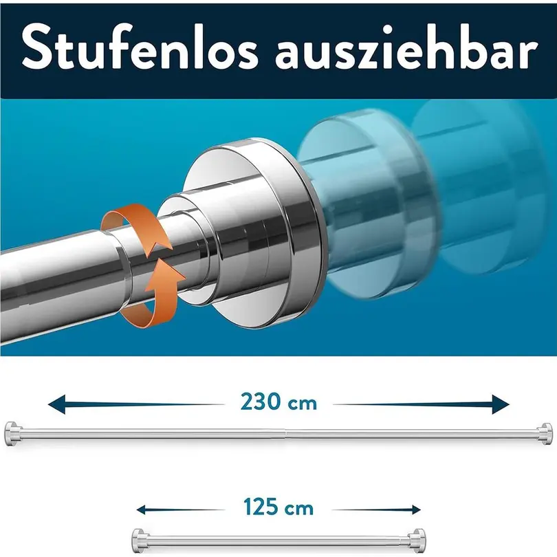 Duschvorhangstange 13-teilig Benkstein