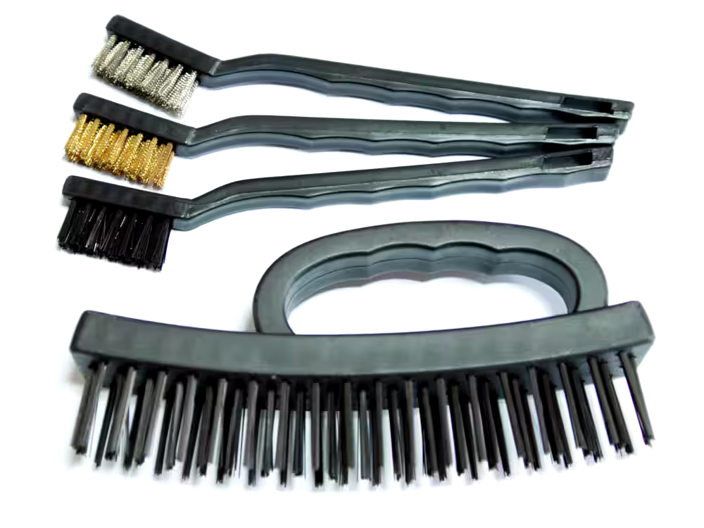 Workpro Carbon Steel Wire Cleaning Brush Set, Removes Paint, Rust & Dirt From Metal, 4-pc
