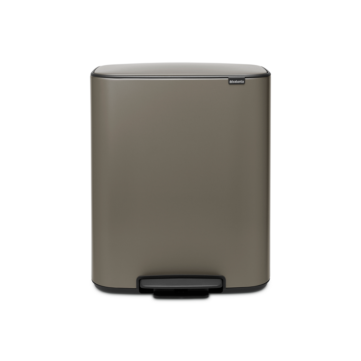 Brabantia Bo Pedaalemmer, met 2 binnenemmers, 2 x 30 liter - Platinum