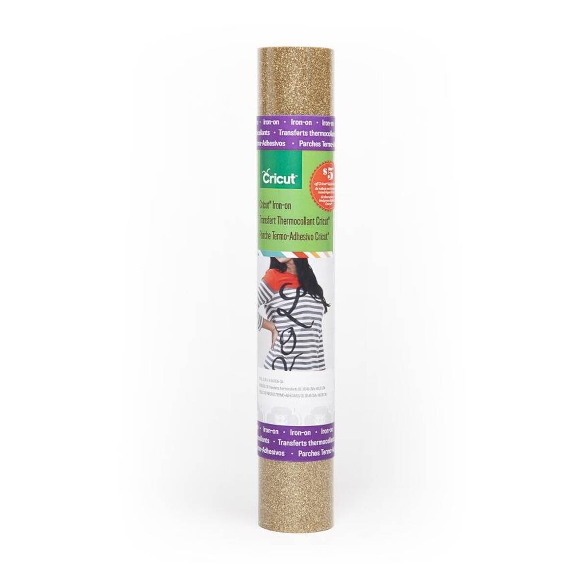 Cricut Gold Glitter Iron-On 12 x 19 Inches