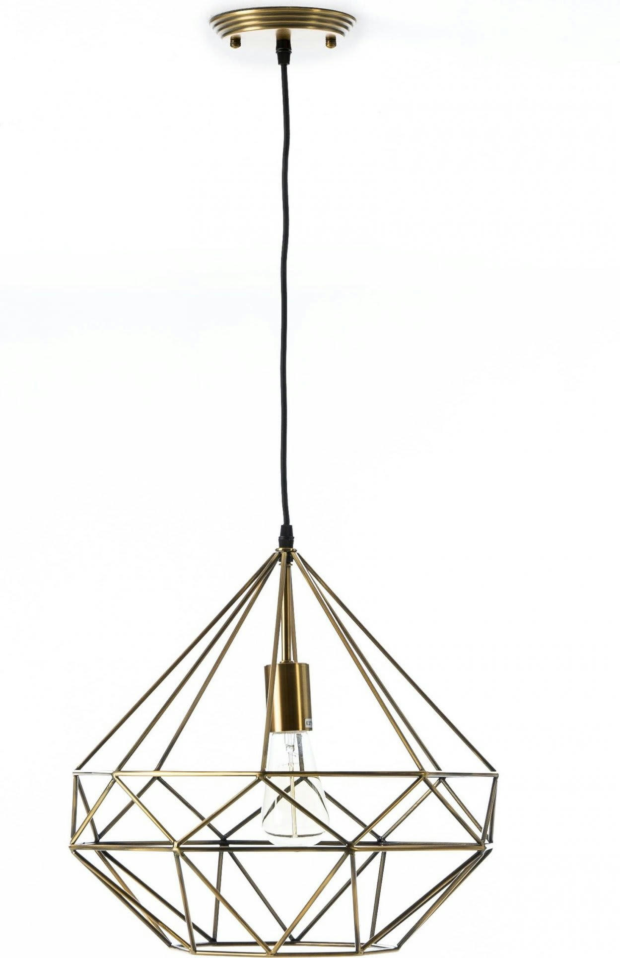 - Suspension Métal Or 40x40x37 cm