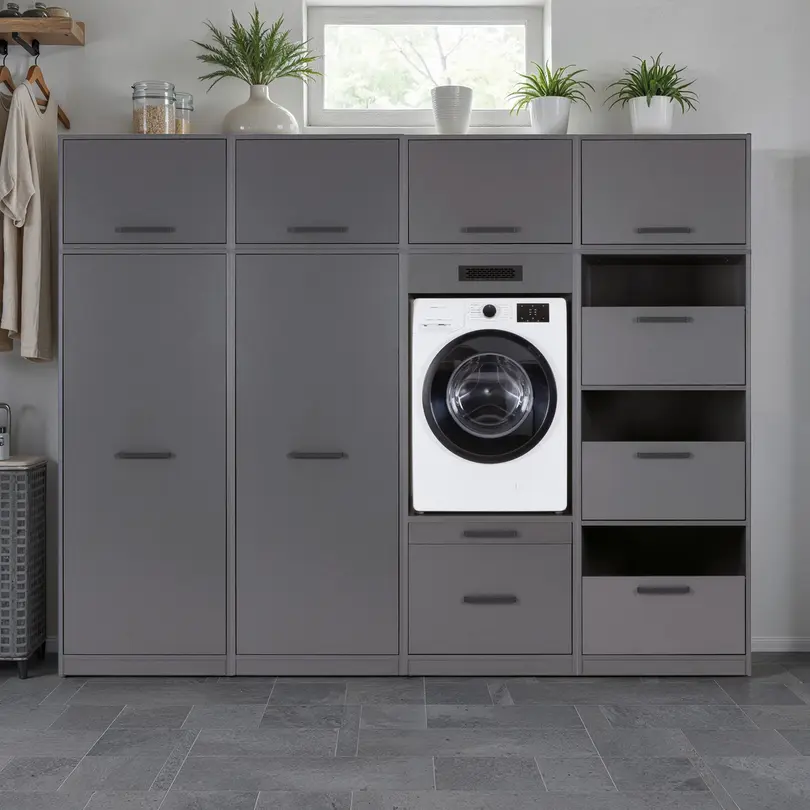 Waschmaschinenschrank 8-teilig Flow