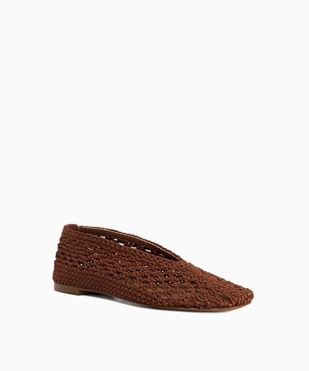 Harleyn Brown - Knitted Ballet Flats