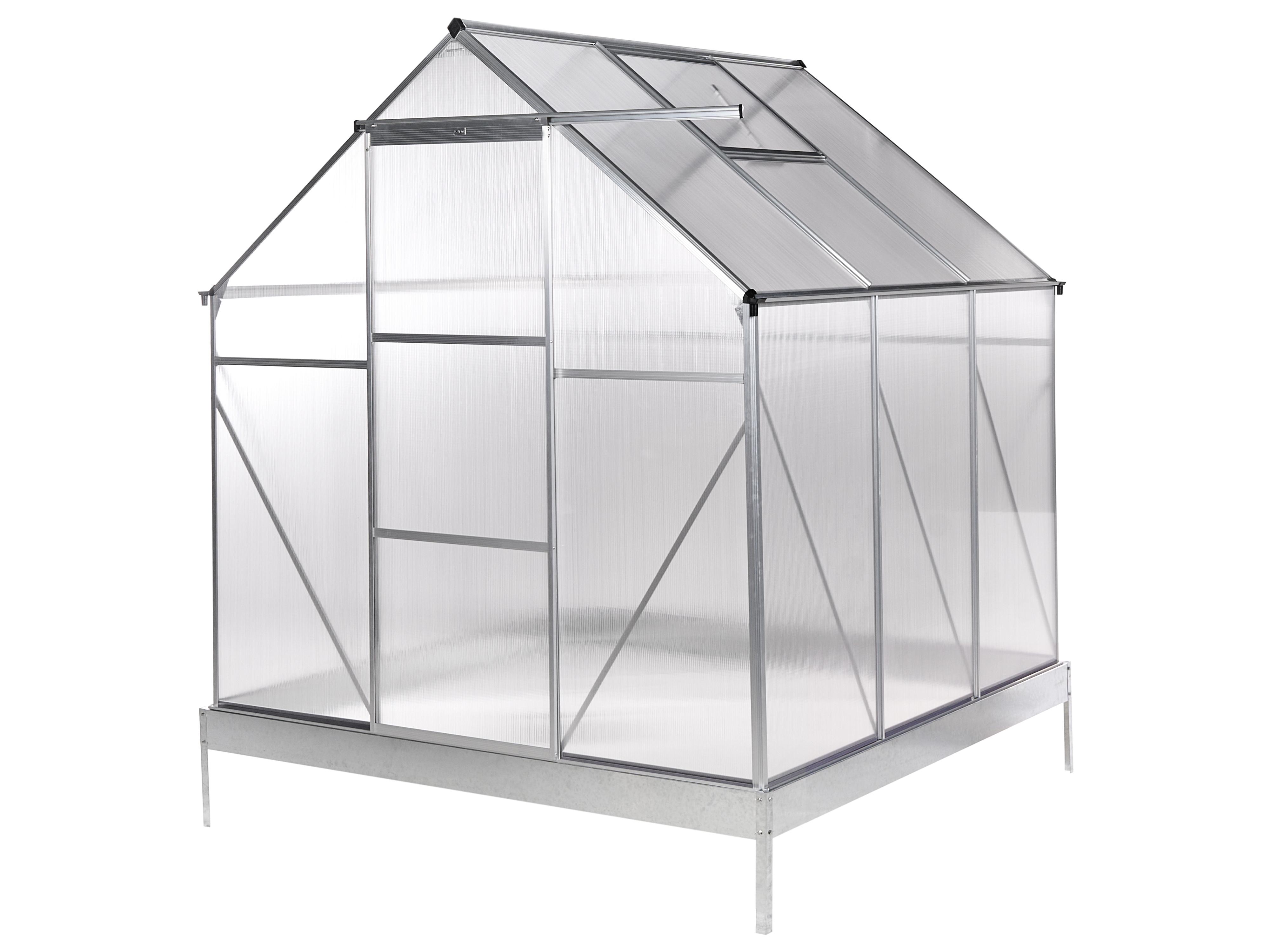 Garden Greenhouse APULIA Silver 190 cm