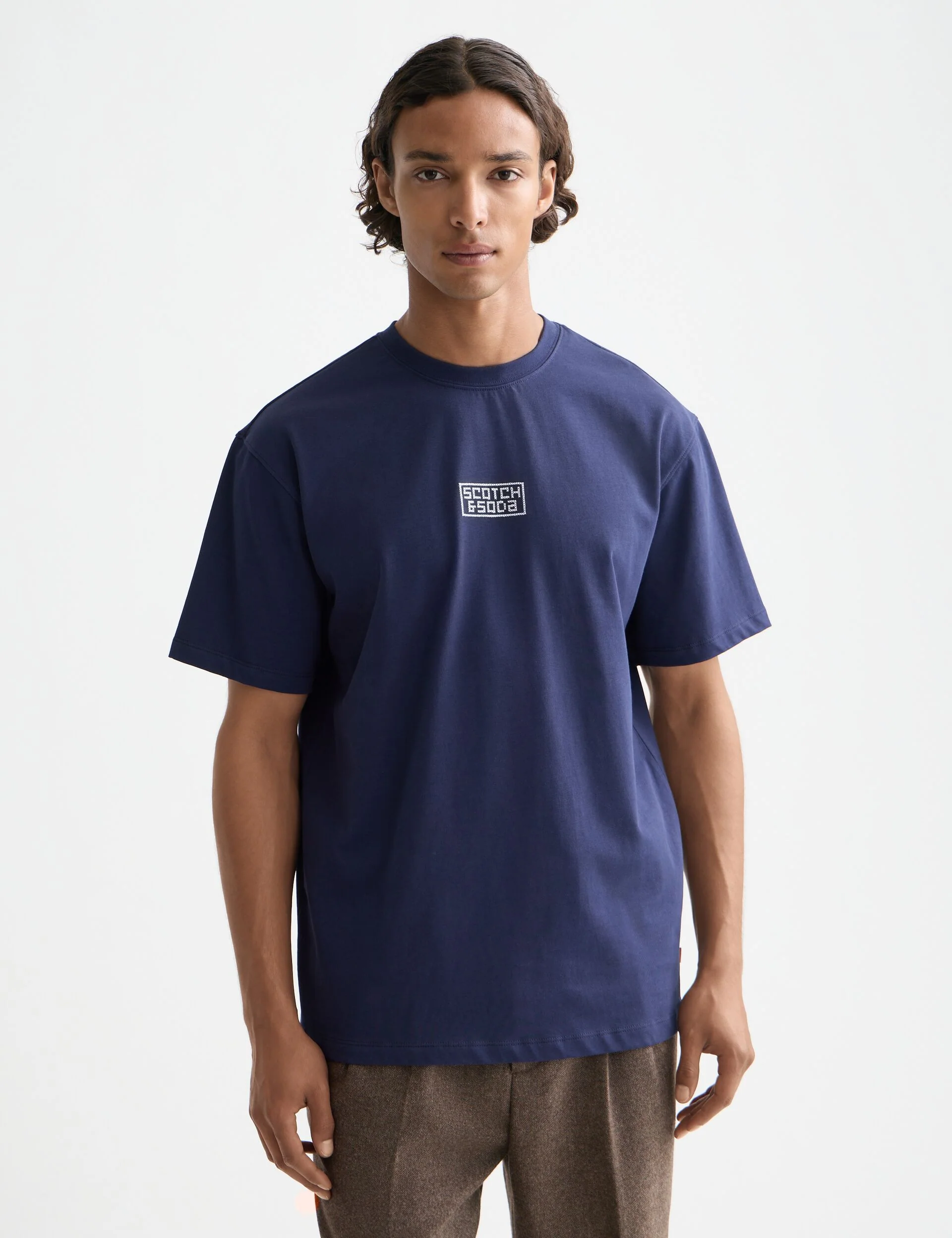 Relaxed Fit Cross-stitch Artwork T-shirt