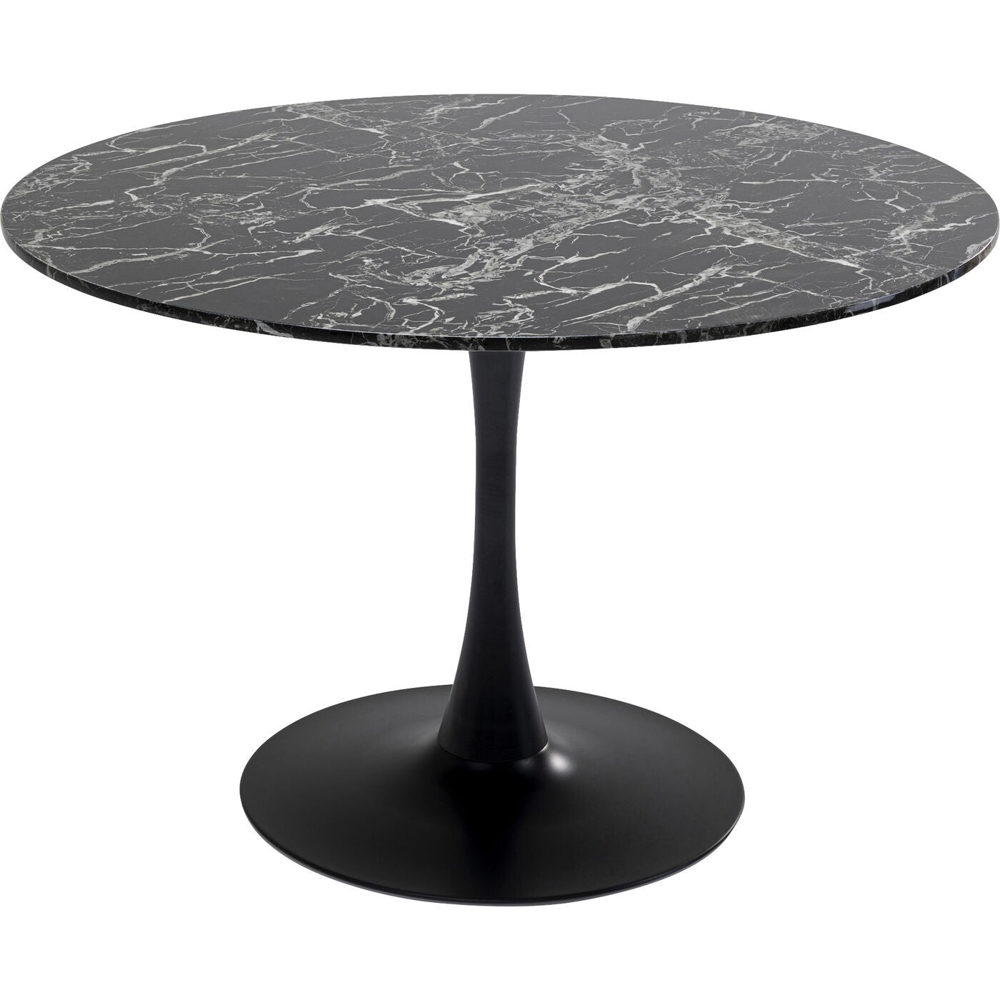 Kare Design Eettafel Veneto Ø110cm marmer zwart