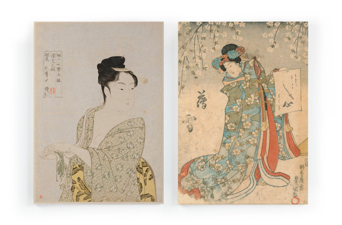 Set 2 Canvas 60x40 Gedrukt Japans