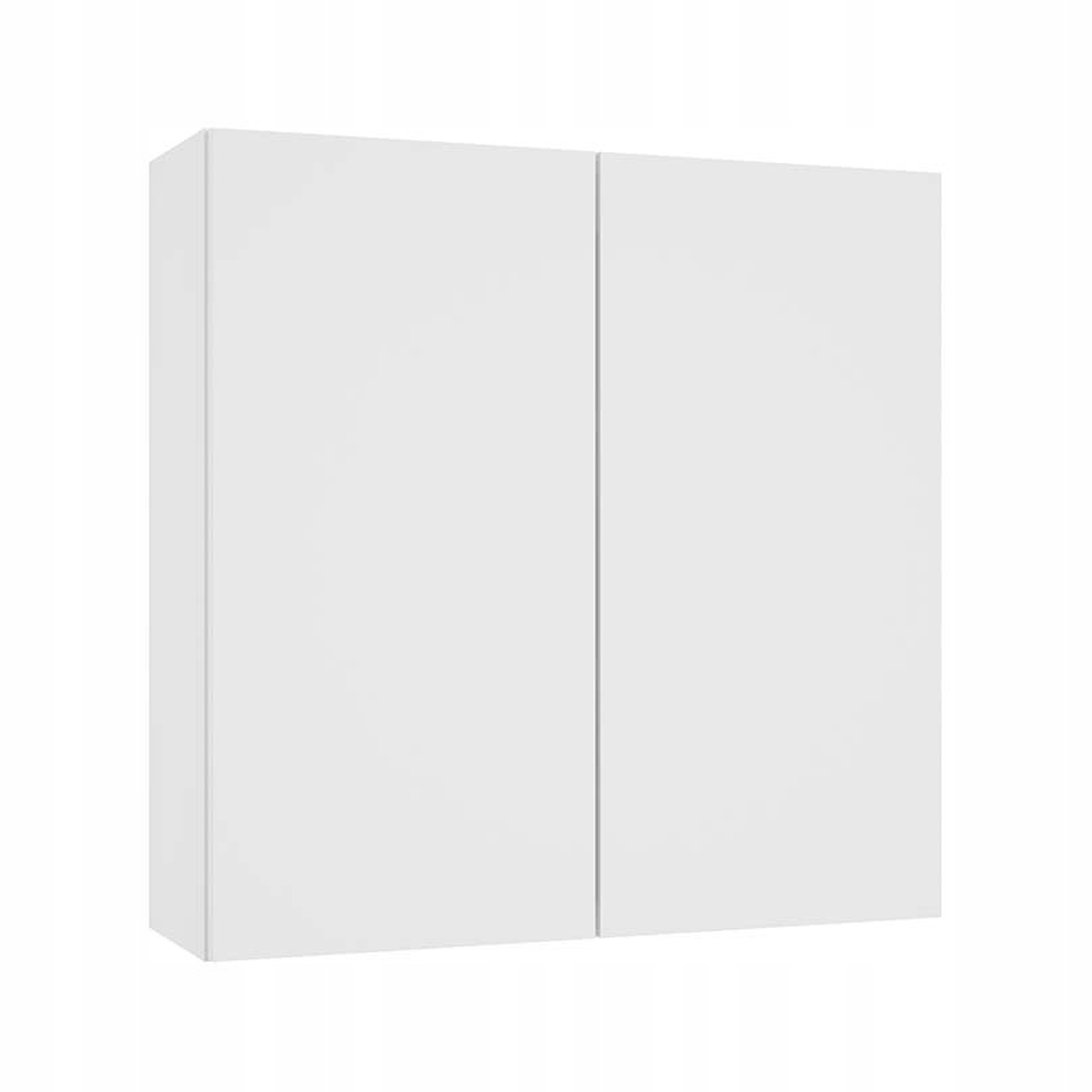 Szafka Łazienkowa Wisząca Biała 60 x 60 x 20cm Połysk SoftClose Drzwi Półki